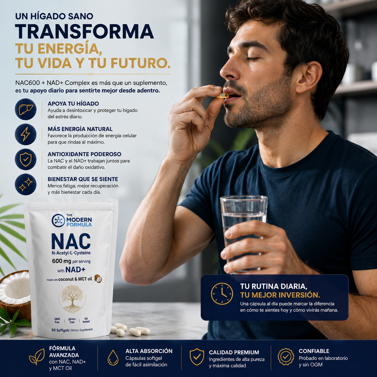 NAC600 + NAD+ COMPLEX – EL SUPLEMENTO DEFINITIVO PARA EL CUIDADO DEL HÍGADO