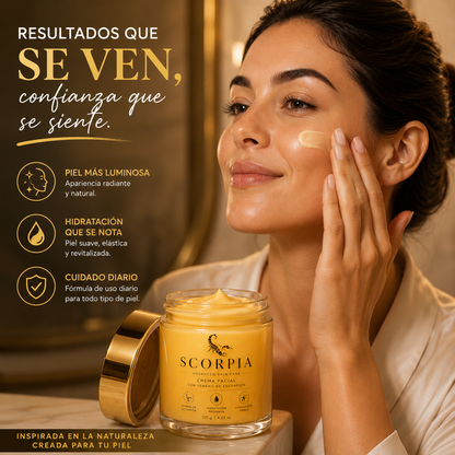 SCORPIA  - LA PRIMERA CREMA PREMIUM INSPIRADA EN EL PODER DEL VENENO DEL ESCORPION