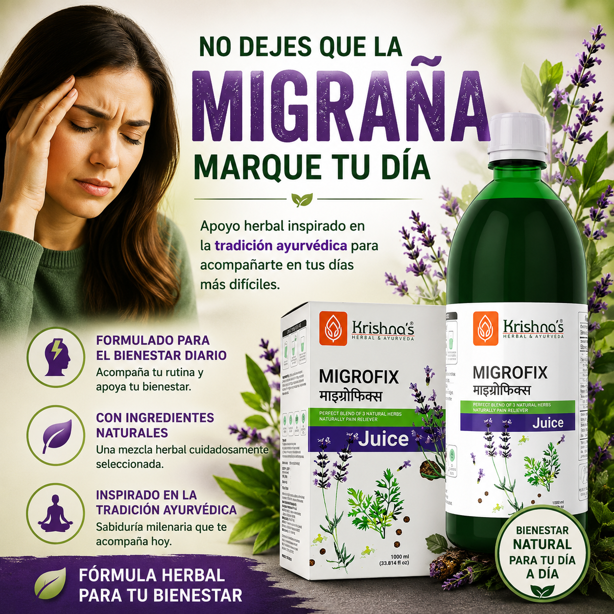 MIGRO FIX - LA FÓRMULA HERBAL PARA QUIENES VIVEN CON MIGRAÑAS FRECUENTES