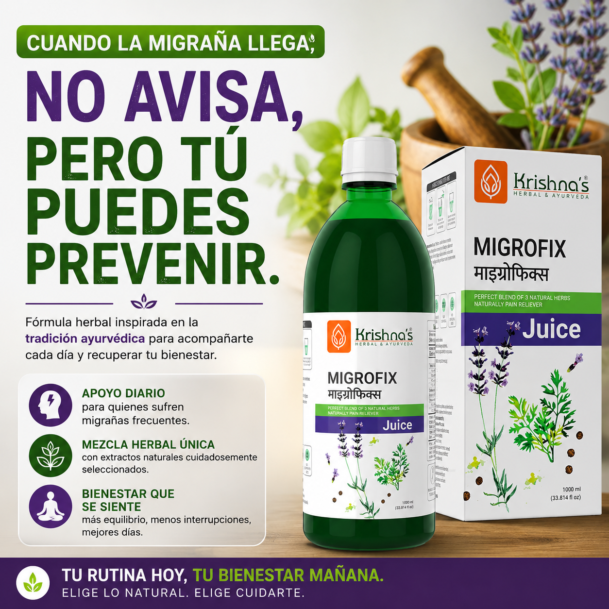 MIGRO FIX - LA FÓRMULA HERBAL PARA QUIENES VIVEN CON MIGRAÑAS FRECUENTES