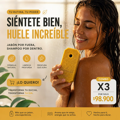 SOAPBOTTLE™ - EL SHAMPPO QUE DEJA HUELLA EN TI, NO EN EL PLANETA